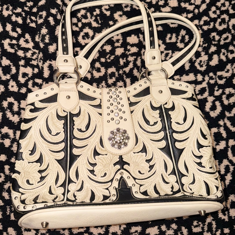 Montana West Shoulder Bag Womens Concealed Carry Western Bling Rodeo Boho